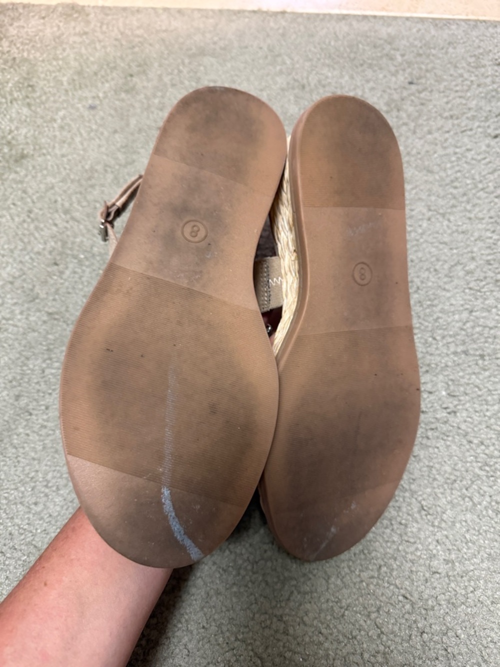 Universal Thread Taupe Suede Double-Strap Slingback Sandals - Picture 2 of 3